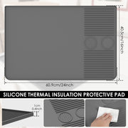 Raised-Edge Silicone Manual Coffee Brewing Mat