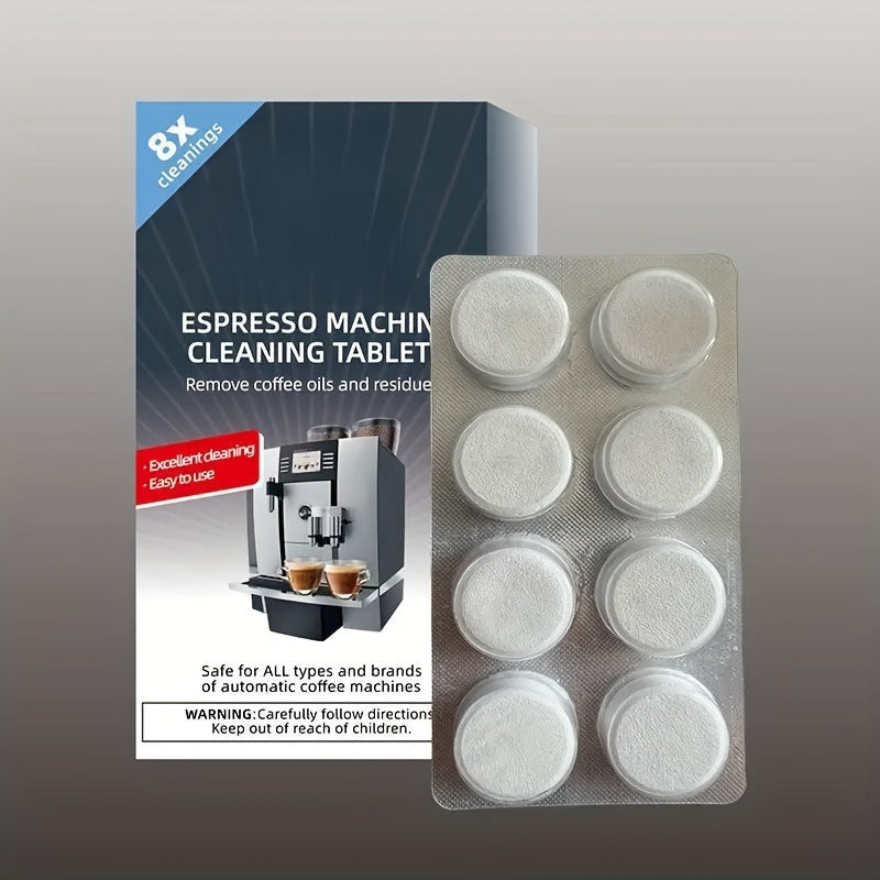 Coffee Machine Descaler Tablets - Powerful Limescale & Mineral Remover (8 Uses / Pack)