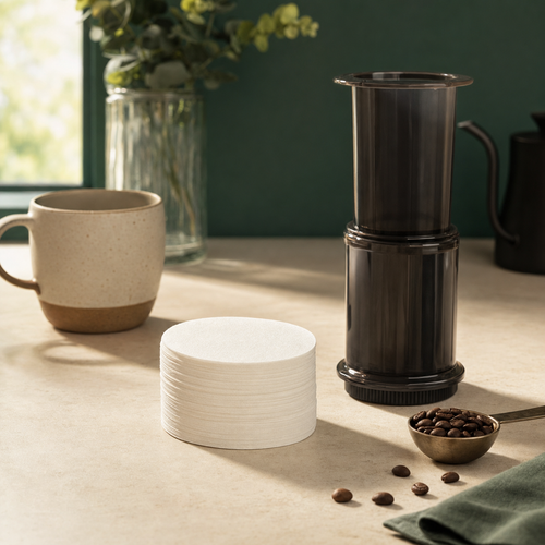 350 Paper Filters Compatible with AeroPress Original, Go, Clear, Premium & Fellow Prismo