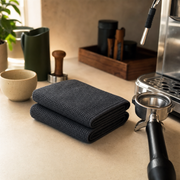 Premium Barista Microfiber Cleaning Cloths - Streak-Free Espresso Machine & Coffee Station Wipes (Set of 2)